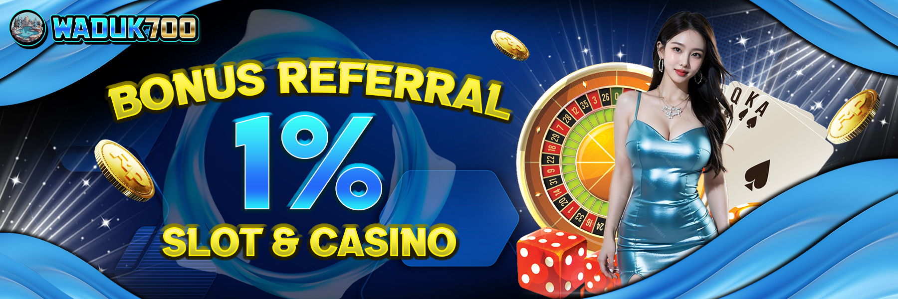 BONUS REFERAL SLOT & CASINO 1%